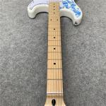 High Quality blue and white porcelain electric guitar white guitar birthday