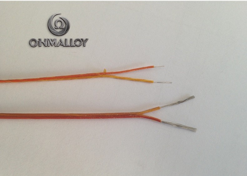 PFA / Kapton Insulation Thermocouple Cable Type K 0.5 Dia Nickel Chromium Wire