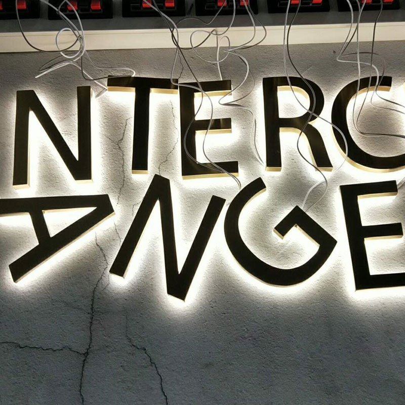 New LED acrylic backlit 3d billboard letter logo
