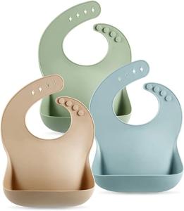 Quality Waterproof Soft Silicone Dinnerware Set Bib Adjustable BPA Free wholesale