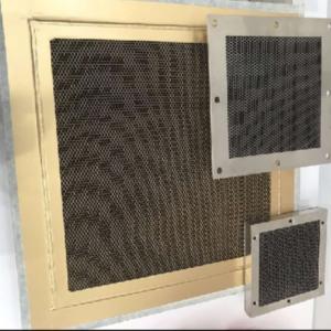 Quality Tinplate / Brass Frame Honeycomb Waveguide Air Vents For Emc Testing Room Faraday Cage wholesale