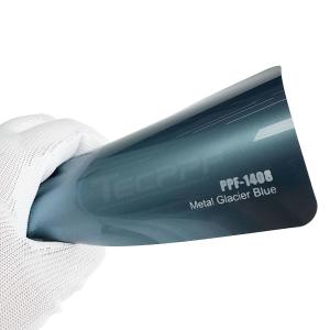 Quality PPF-1408 Metal Glacier Blue Color Paint Protection Film Stain Proof wholesale
