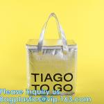 Aluminum Cooler Sealed Insulated Bag, Handle Thermal Lunch Bag, Hot Cold Bag,
