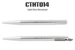 Aluminum Alloy Permanent Makeup Eyebrow Tattoo Pen Light Silver Pen