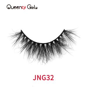Quality Cruelty Free Invisible Band Eyelashes , Black 16mm Strip Lashes wholesale