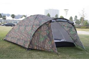 Quality Camouflage Tent Doulbe Layer 3-4 Person One Room and One Hall Family Camping Tent(HT6079) wholesale