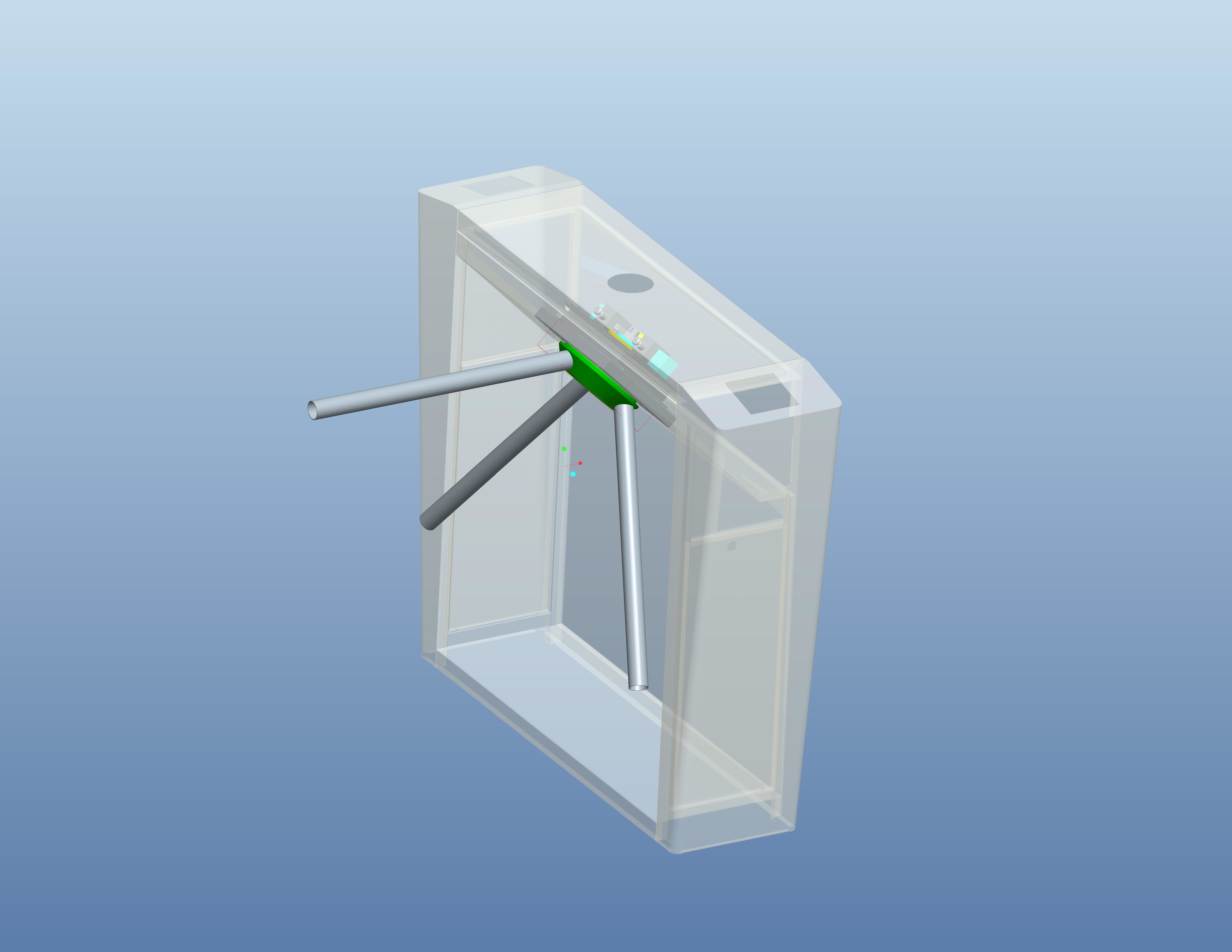 Automatic SUS304 Bidirectional 600mm Lane Jual Tripod Turnstile