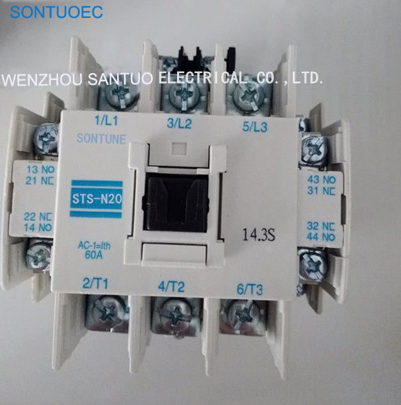 Fixed 3 Phase Magnetic AC Contactor IEC 60947 Standard 12A Current 20 In