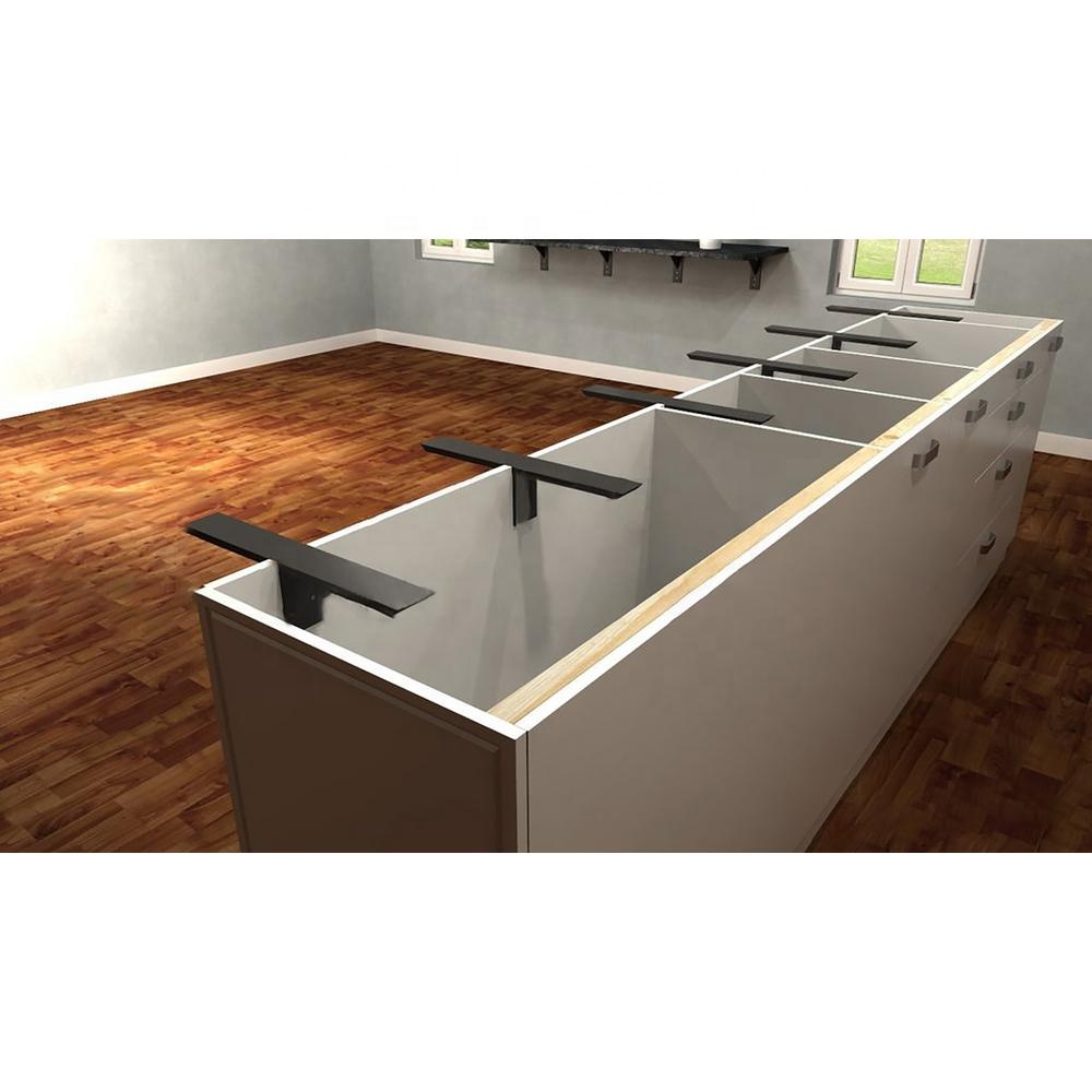 Nonstandard T-Brace Countertop Support Bracket for Customized Installations