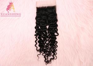 Quality Deep Wave Hair 5*5 Transparents Lace Closure wholesale