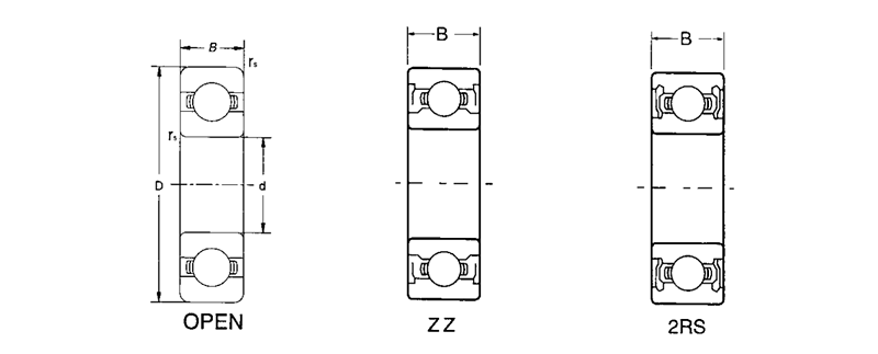 Z1 Z2 Z3 Vibration Value Deep Groove Ball Bearing 6013 2RS 6013 ZZ for Industrial
