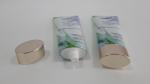 Coating Aluminum Cosmetic Packaging Oval Tube Silkscreen Printing On Silver Cold