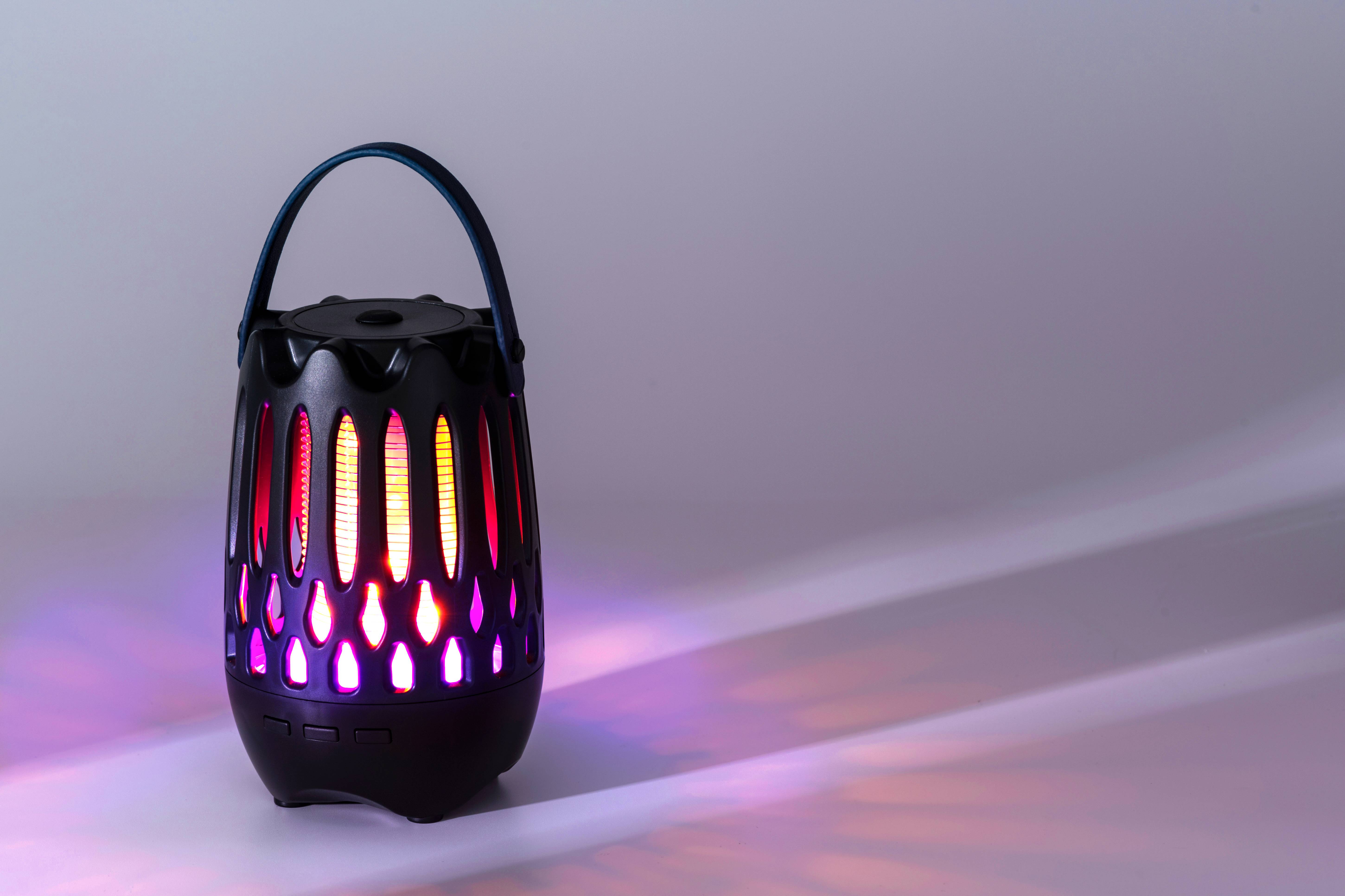 Portable Household USB Rechargeable Mosquito Zapper Killer with Flame Light and Night Light Function
