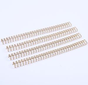 Quality A4 Double Loop Binding Wire Nylon Coated For Books Gold color wholesale