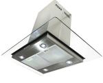 Flat Range Hood Glass , Curved Glass Chimney Hood With Safety Corners