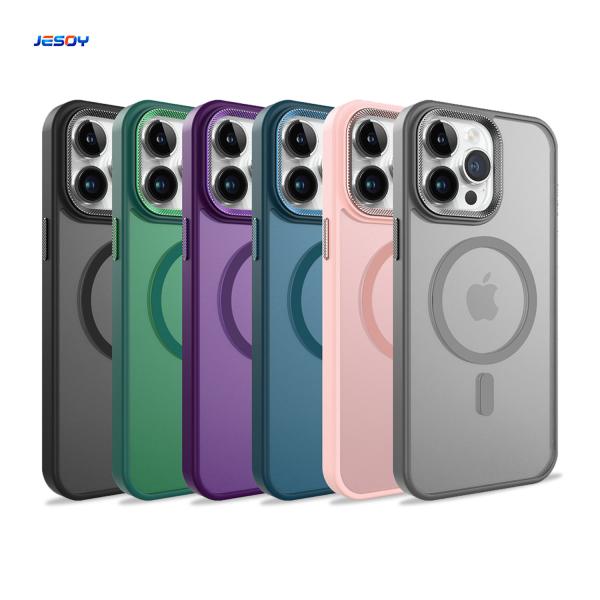 Cheap Translucent Matte Magsafe Phone Wallet Shockproof Anti Fingerprint for sale