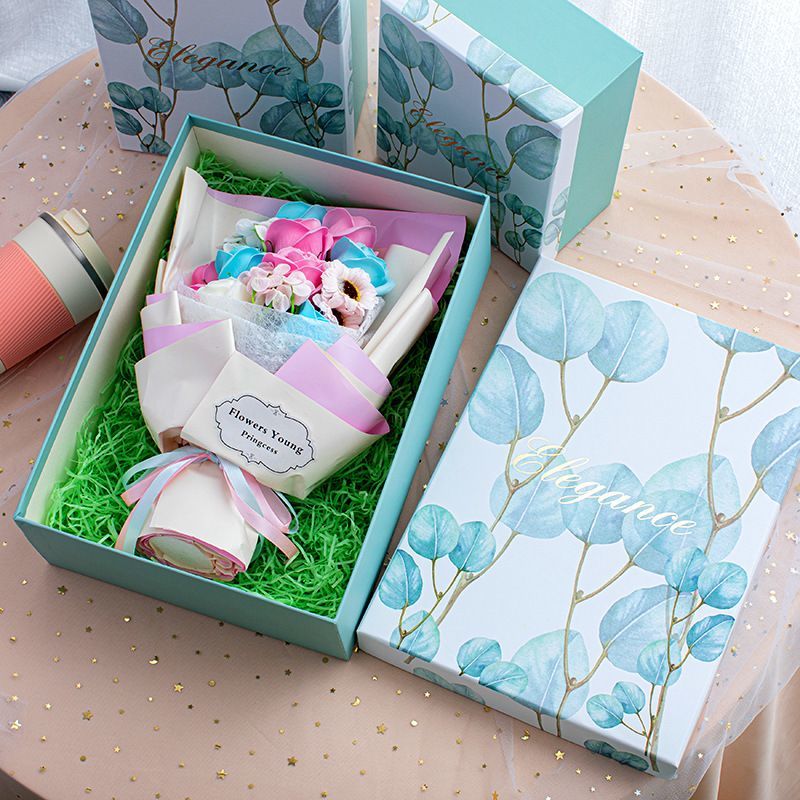 Rigid Cardboard Paper Carton Packaging Christmas Cosmetic Luxury Gift Bags and Boxes