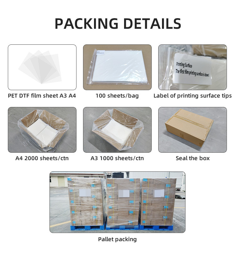 Easy Peel Dtf Heat Transfer Film Colorful For Heat Transfer