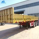 50 Tons Loading 3 Axle Semi Trailer , Cargo Semi Trailer For Logistics Business