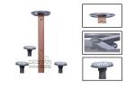 china outdoor park gym equipment waist exercise equipment