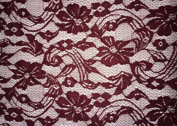 Beauty Chemical Lace Fabric / Cupion Lace Fabric With Polyester / Cotton
