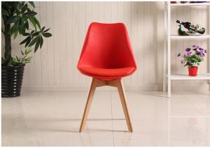 Quality Red Beech Legs Tulip Dining Chair wholesale