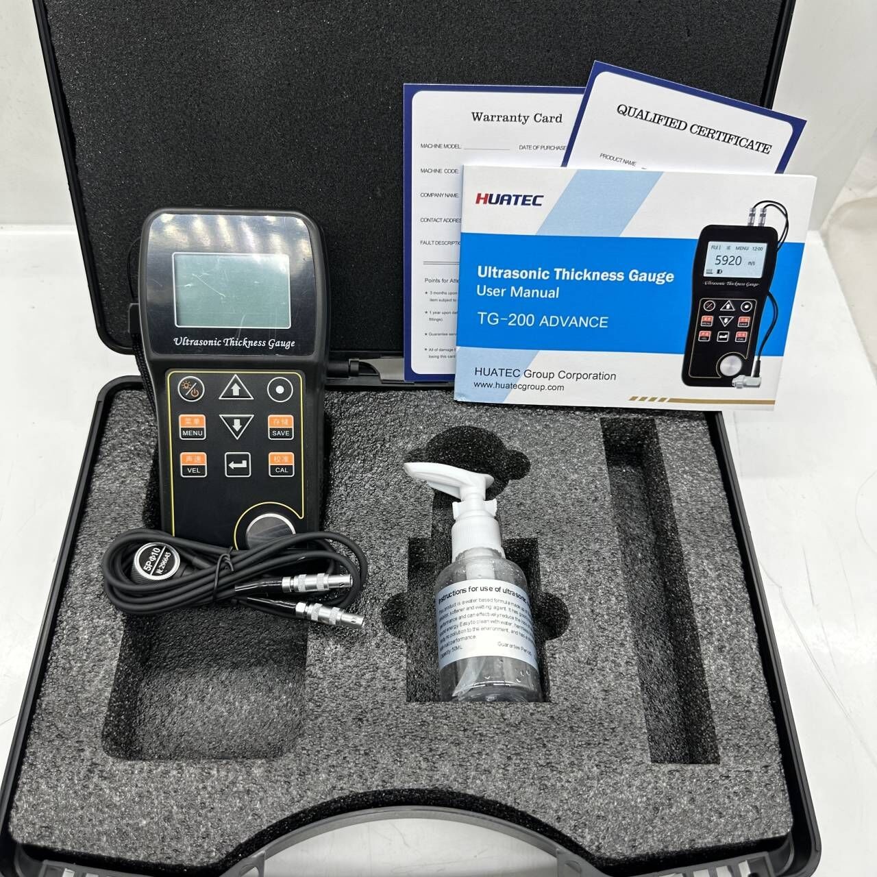TG-200 0.60mm~500mm LED Screen Through Coating Ultrasonic Thickness Gauge Echo Mode