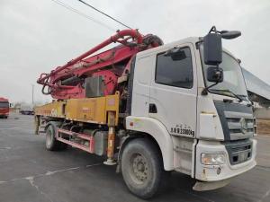 Quality Second-hand Construction Machinery Used 38m Concrete Pump Trucks hydraulic stationary placing boom wholesale