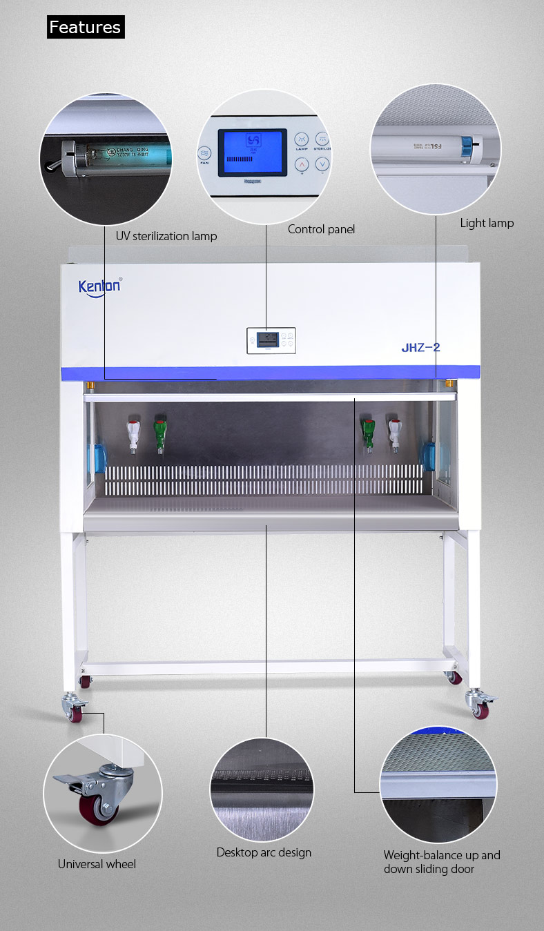 HEPA Vertical Laminar Flow Hood Air Flow 50Hz Laminar Flow Hood Cabinet