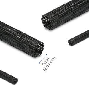 Quality Flame Retardant 6mm Self Wrapping Split Braided Sleeving Split Braided Cable Sleeve wholesale