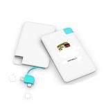 ABS 5V1A 2500mah 4000mah Credit Card Power Bank
