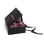 OEM ODM Book Shape Insert Satin Magnetic Paper Box Hot Stamping Logo