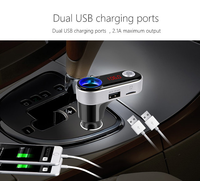 Independent Bluetooth USB Car Charger Car MP3 Player With FM Transmitter