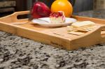 bamboo wood serving trays with cutting board