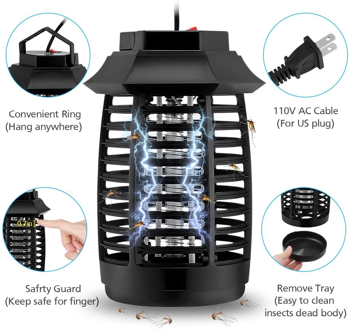 professional commercial plug in with hanging electrical pest control