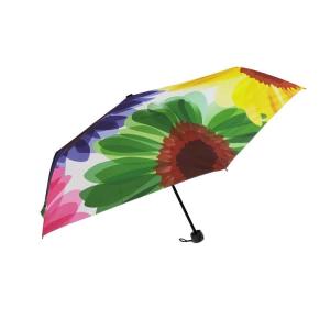 Quality SGS Metal Ribs Three Folding Umbrella With Shopping Bag wholesale