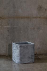 Quality 5inch Grey Square Plant Pots , Grey Square Plant Pots Indoor Outdoor wholesale