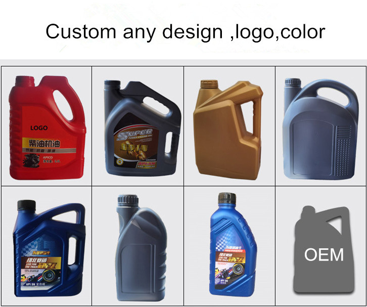 Blue HDPE Plastic 5L Engine Oil Canister Shatterproof Antifreeze Storage Container