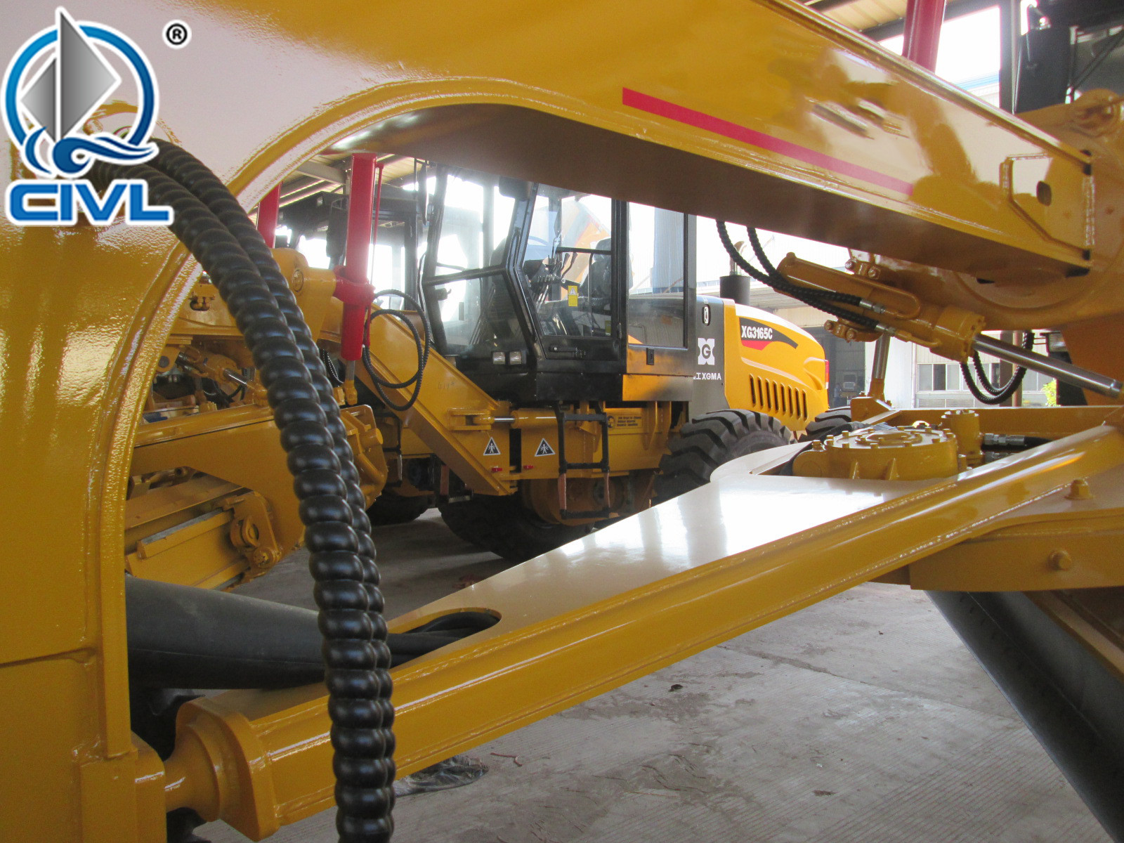 CIVL GR215 Motor Graders in Yellow White 7000kg Operating Weight