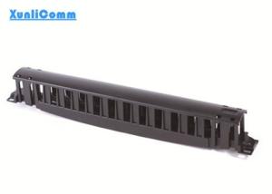 China Computer Room Rack Mounted Cable Management , Horizontal Cable Management 1U on sale