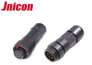 Quality Screw Locking Waterproof Plug Connectors , Jnicon 8 Pin Outdoor Power Connector wholesale