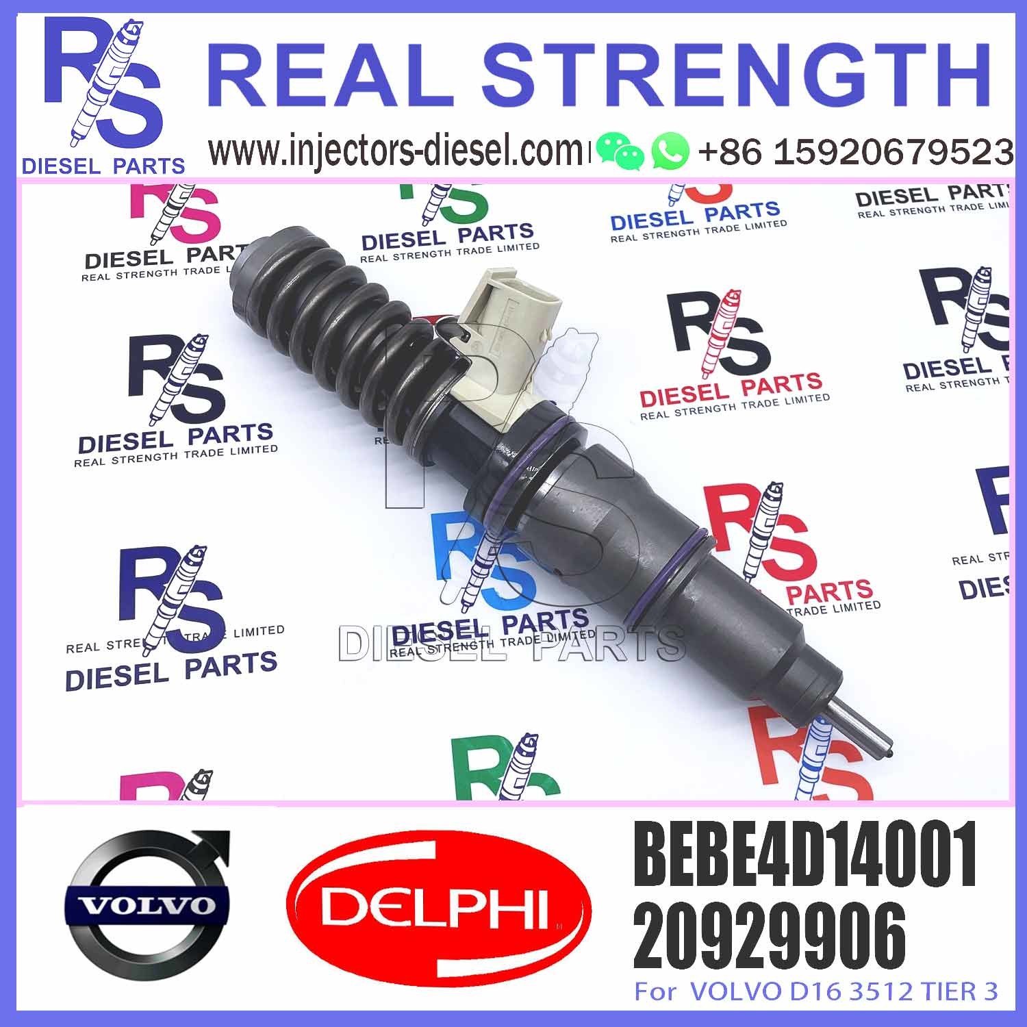 injector common rail injector 3801263 BEBE4D14001 For V-O-L-V MD16 diesel fuel injector BEBE4D14101