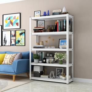 China Black White Waterproof Powder Coated Steel Bookshelf on sale