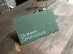Recycled Cotton Letterpress Business Cards Offset Printing 0.7mm Thickness