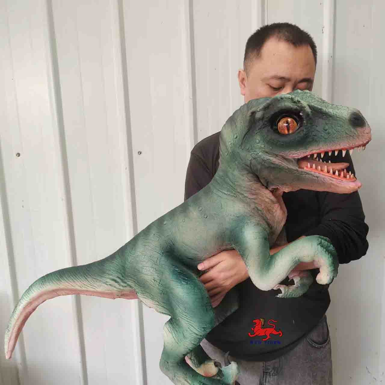 Durable Dino Hand Puppet Size Customizable Dinosaur Arm Puppet