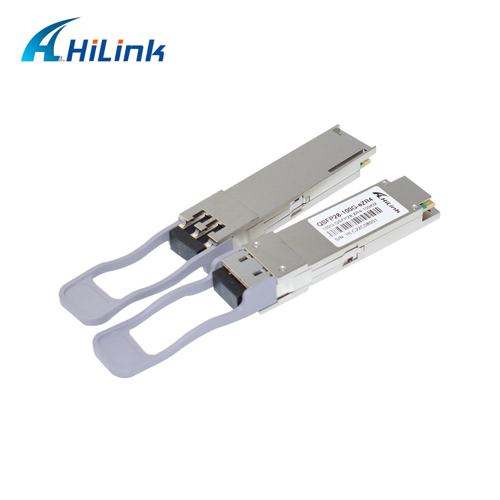 100G EZR4 QSFP28 Transceiver Module 100KM SMF With FEC Dual LC