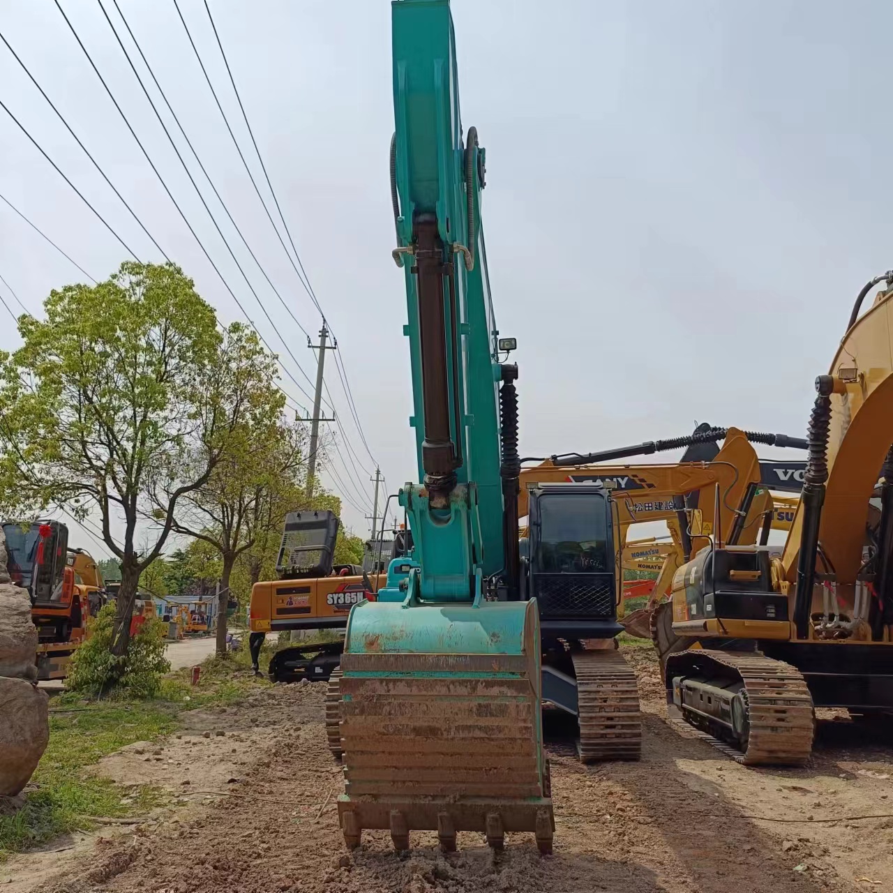 2016 Used Kobelco SK350 Excavator Digger With Original Hydraulic Pump In Good Condition