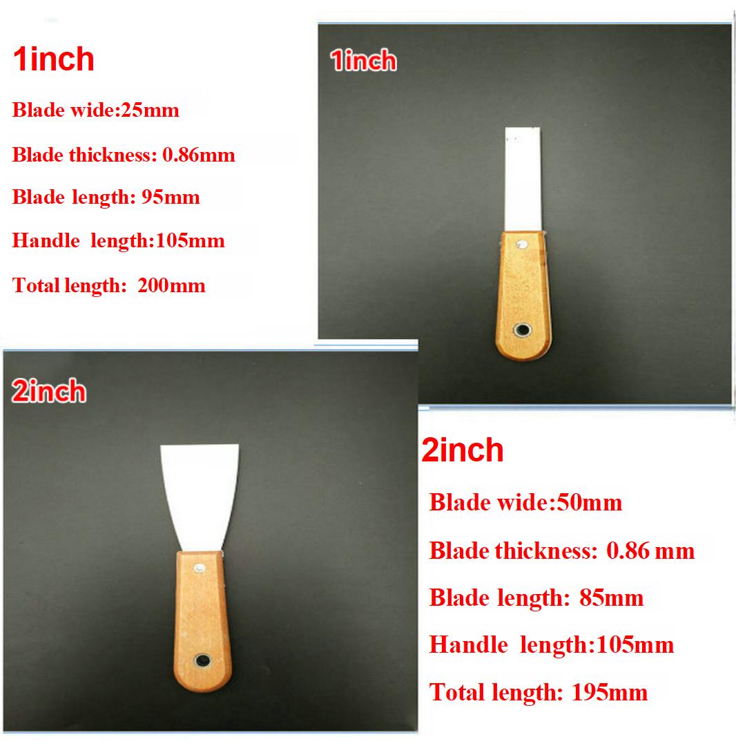 1"2"3"4"5" 6" Flexible Dry Wall Painting Plastering Scraper Putty Knife for OEM Customized