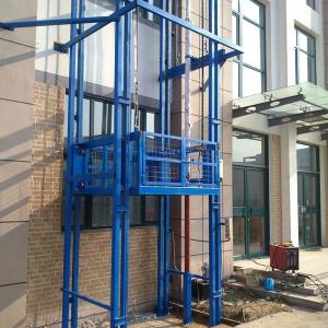 Quality 9m Guide Rail Cargo Lift Outdoor Industrial Freight Lift Elevator wholesale