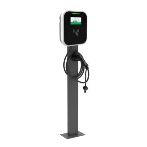 Quality Wall Mounted Smart EV Charger Type2 AC Charging Station Silver 5m Cable 7.4-11-22KW wholesale